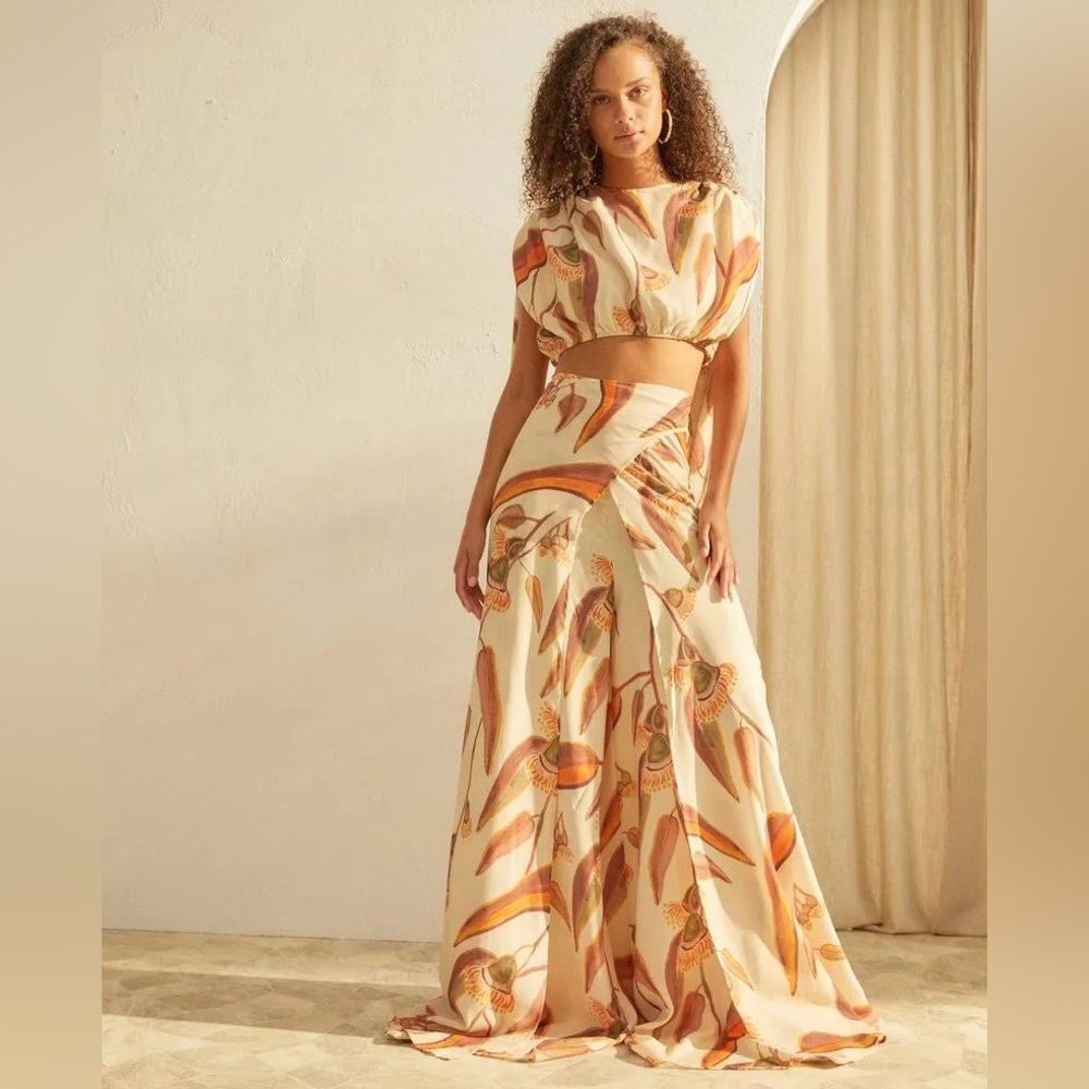 Andrea Iyamah Thema Eucalyptus Cover Up Pants, NWT, Size XXL - Picture 3 of 16
